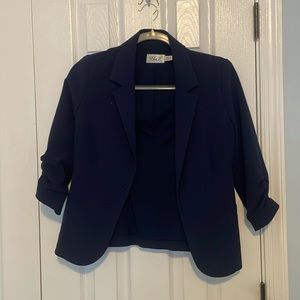 XS Eliza J Navy Blue Blazer